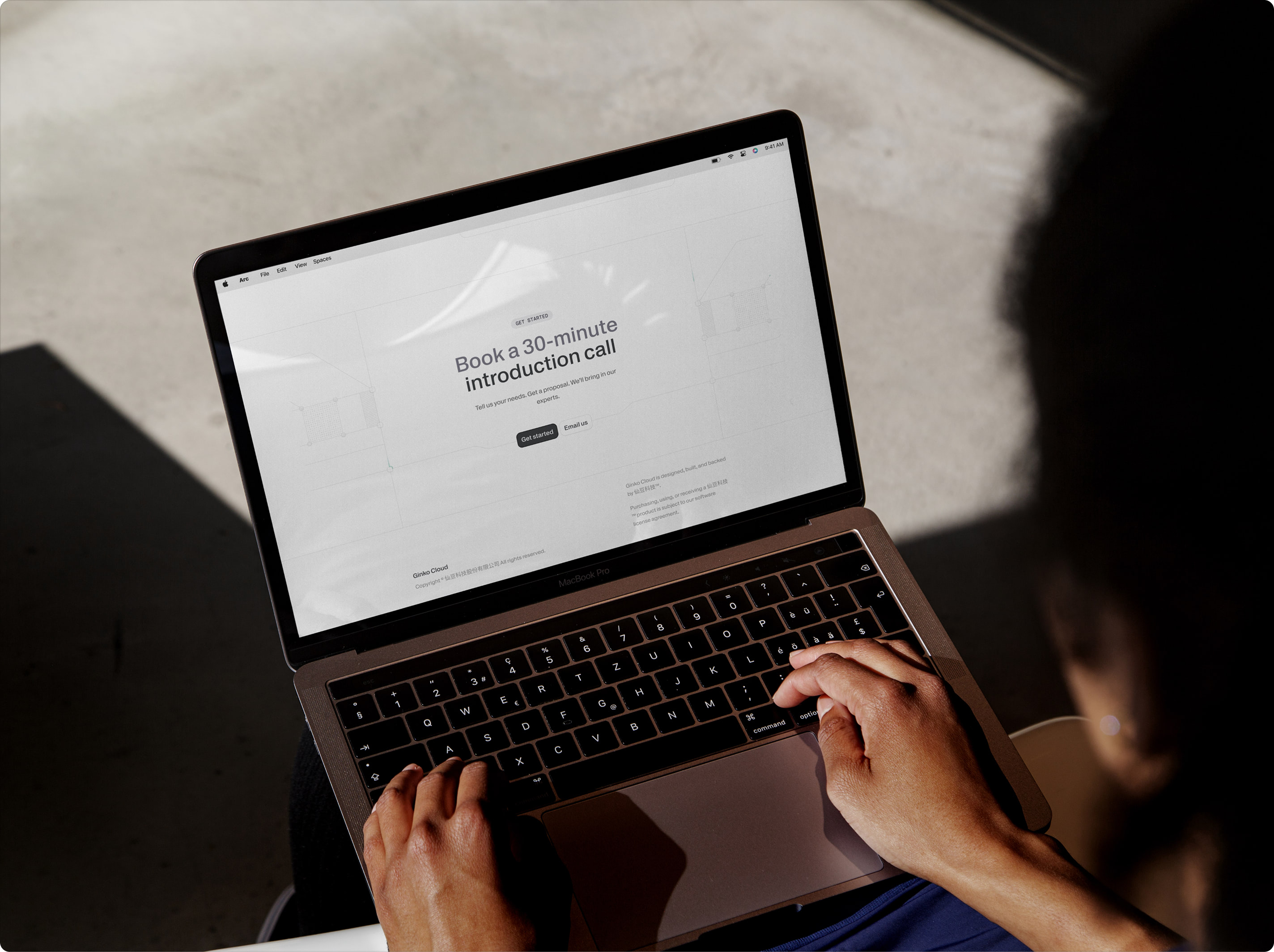Cal.com website mockup