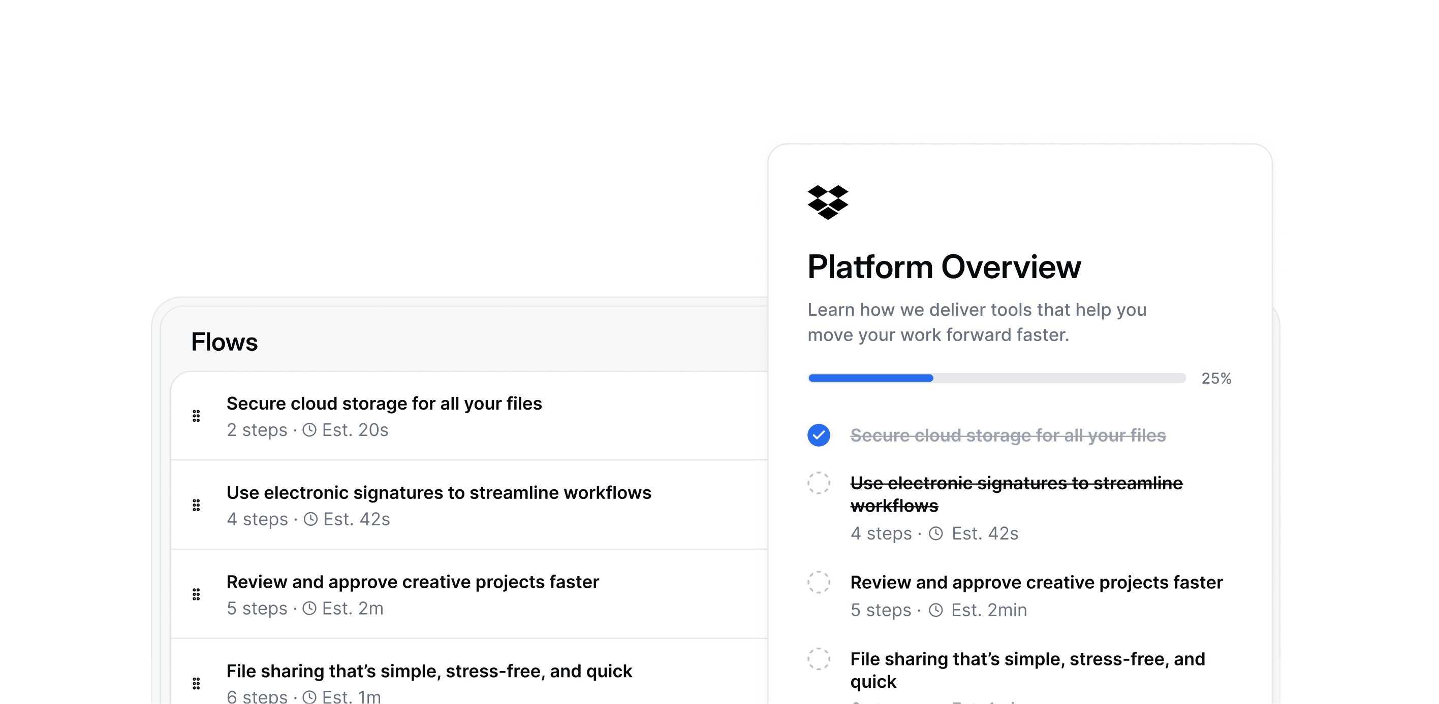 Navattic estimated completion time